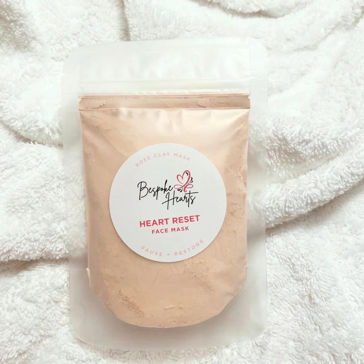 Heart Reset Rose Clay Face Mask for skincare