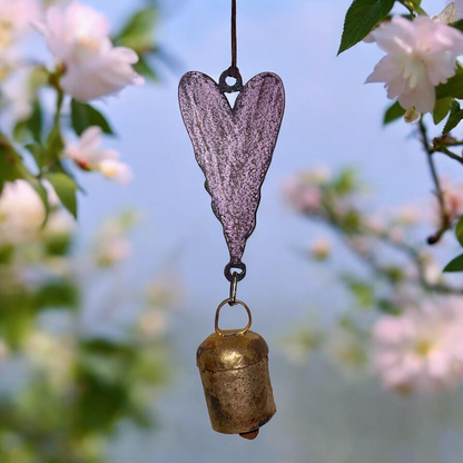 Retro Heart Wind Chimes
