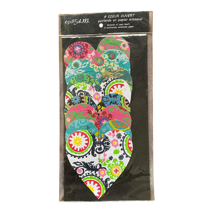 Epigram Garland of 3D Handmade Paper Hearts