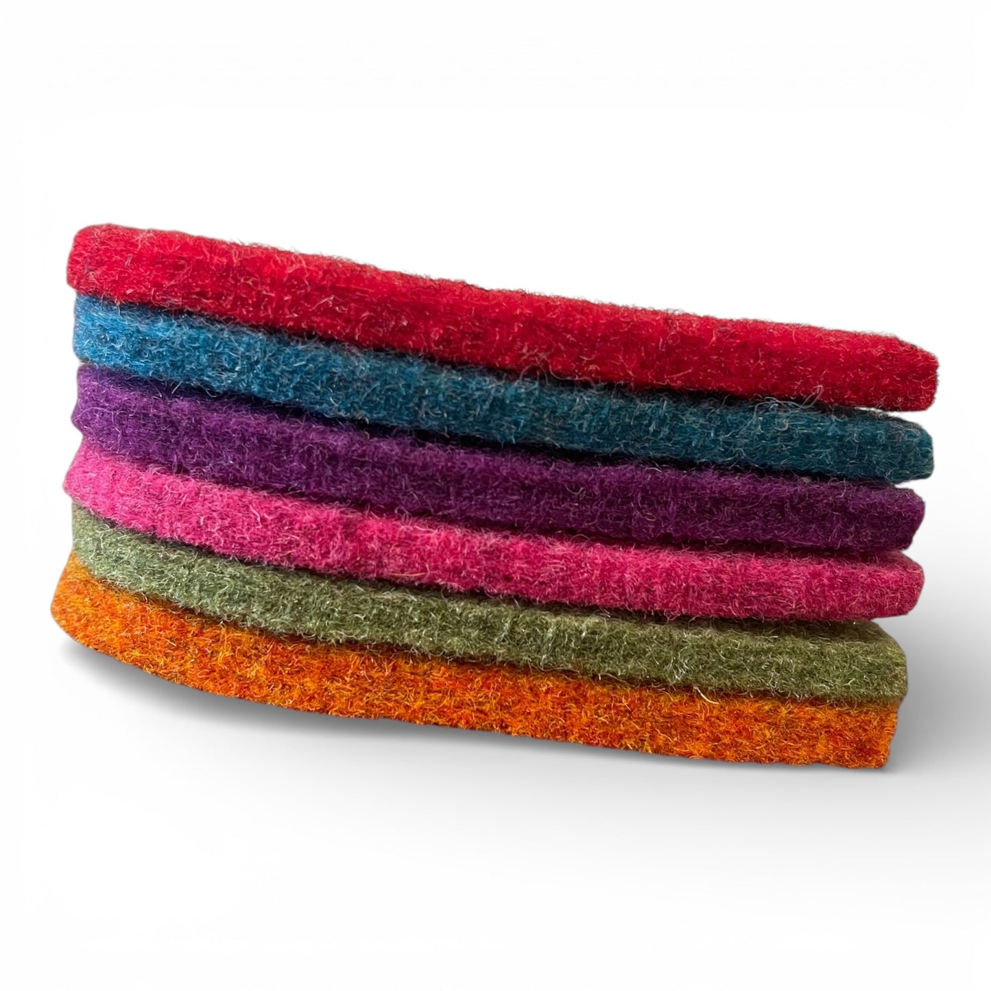 'Heart Holders' - 6 Wool Felt Heart Coasters