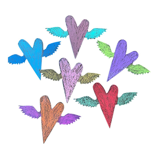 Winged Heart Magnets