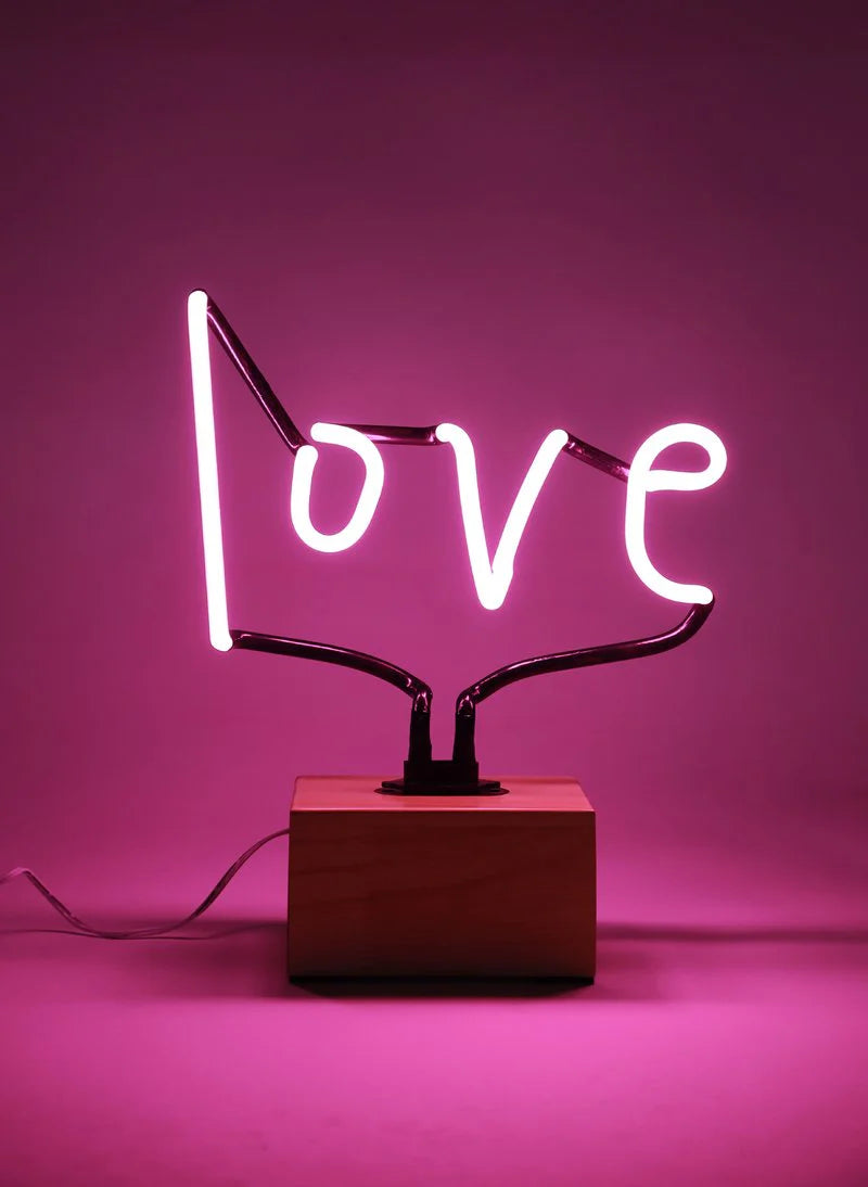 Neon "Love Shines bright" Wooden Light