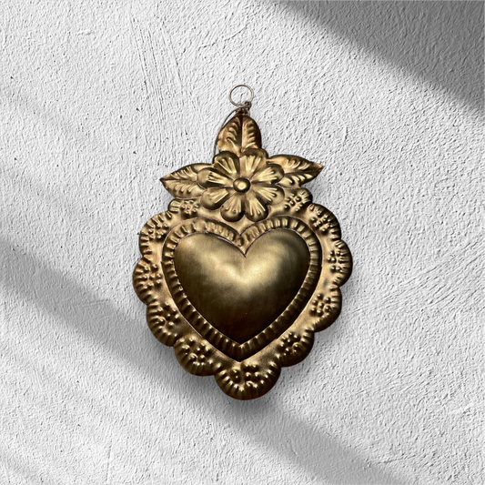 Juliet Heart Decor Antique Gold