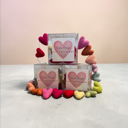 Colorful Felt Heart Garland