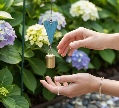 Retro Heart Wind Chimes