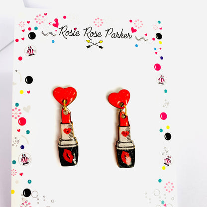 Lipstick Earrings