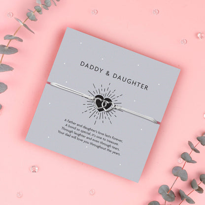 Daddy and Daughter Adjustable Bracelet