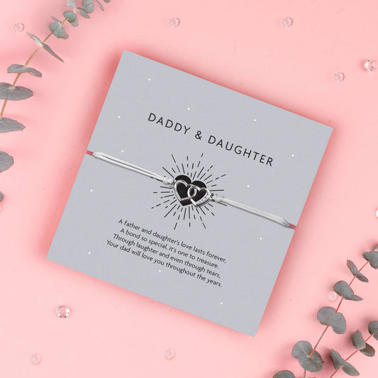 Daddy and Daughter Adjustable Bracelet