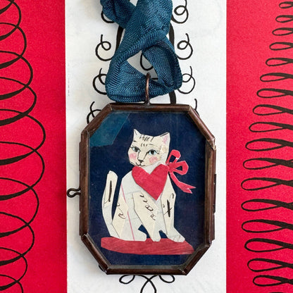 Kitty Love ~ Art Locket Ornament