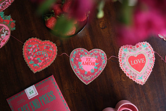 Hearts in all Languages Garland