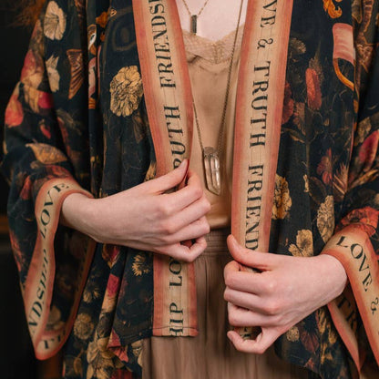 Heart of Gold Cropped Kimono