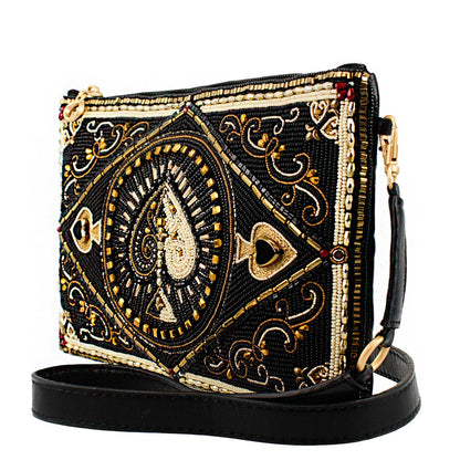 High Stakes Heart Beaded Crossbody