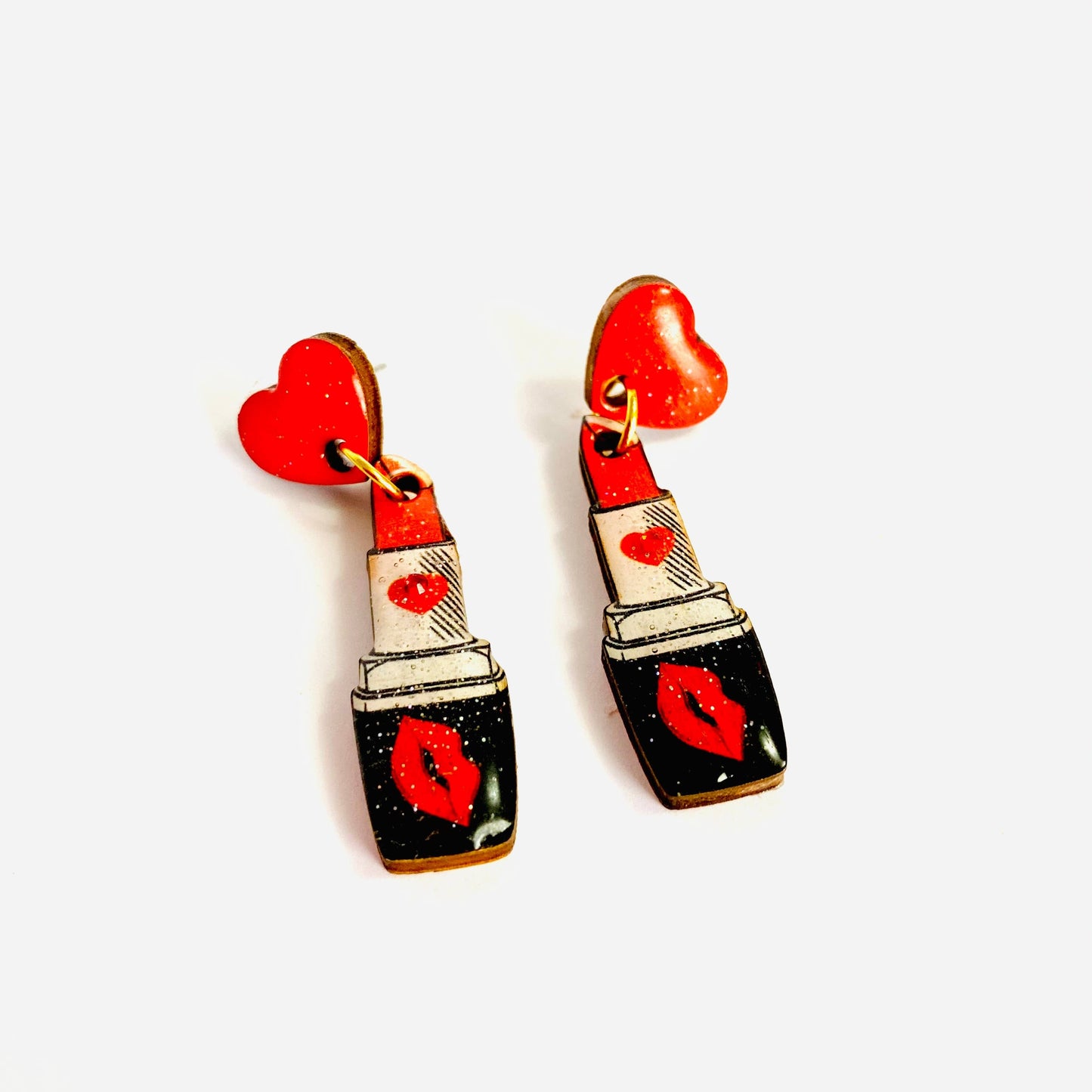 Lipstick Earrings