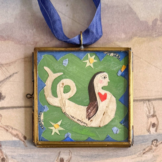 Meriwether ~ Art Locket Mermaid & Heart