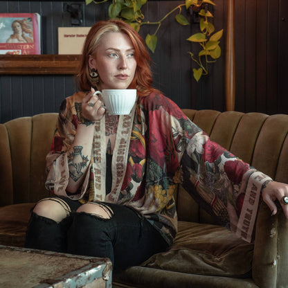 Friendship Love & Truth Cropped Kimono