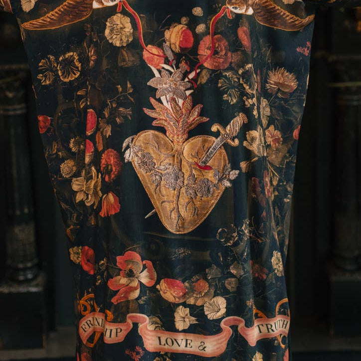 Heart of Gold Long Kimono