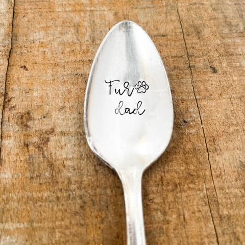 Fur Dad Vintage Stamped Spoon