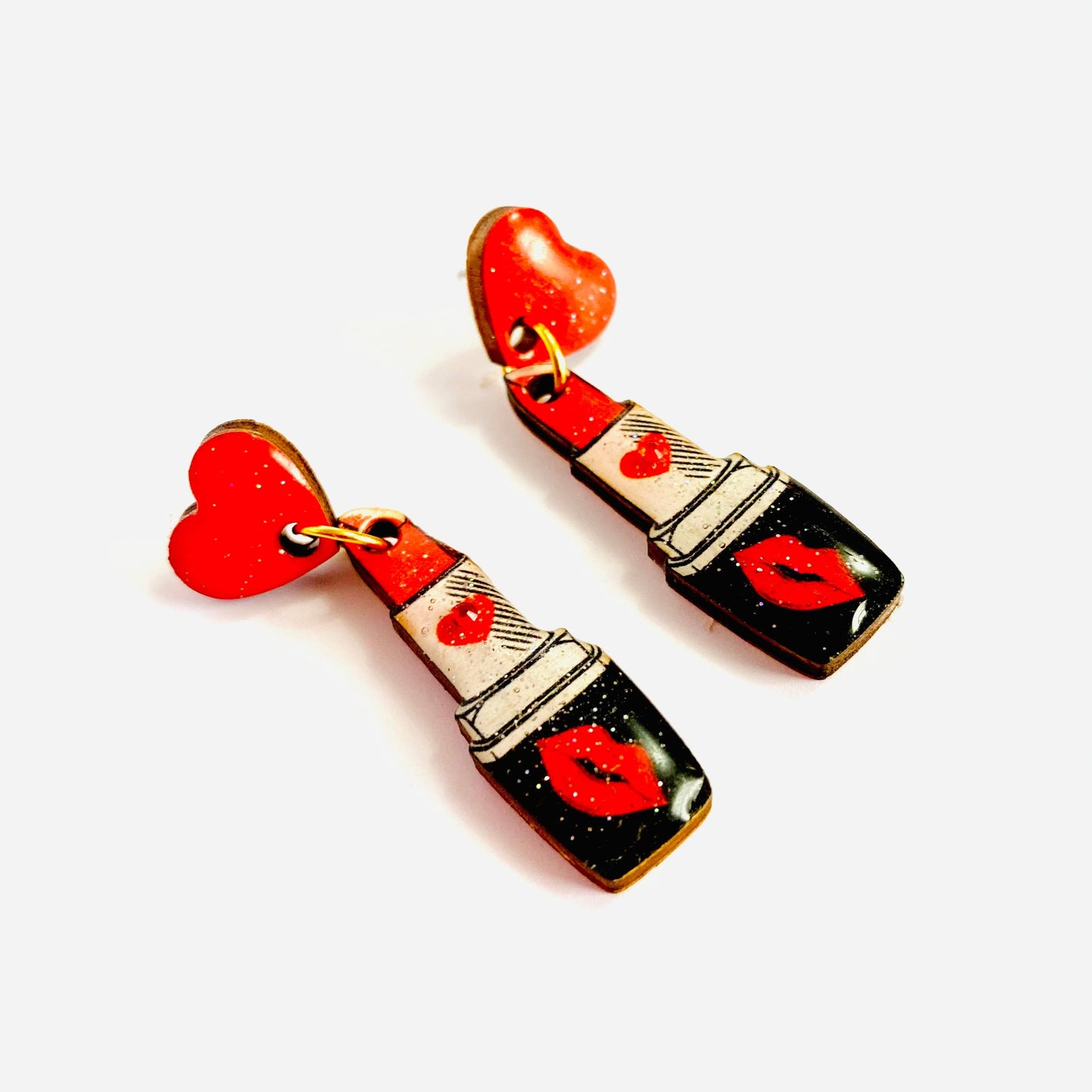 Lipstick Earrings