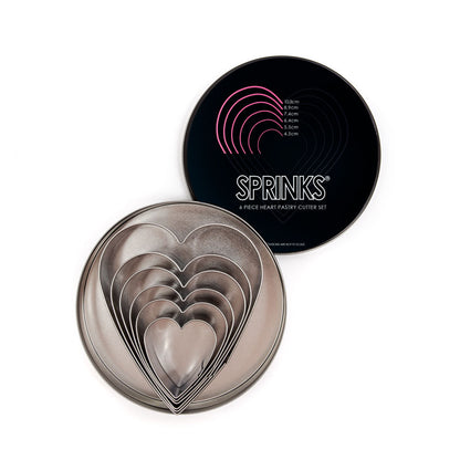 6-Piece Heart Stainless Cutter Set