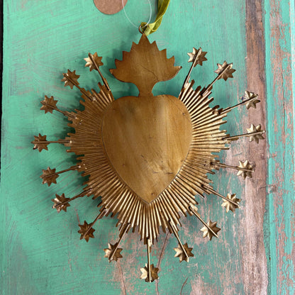 Flaming Stars Sacred Heart Box
