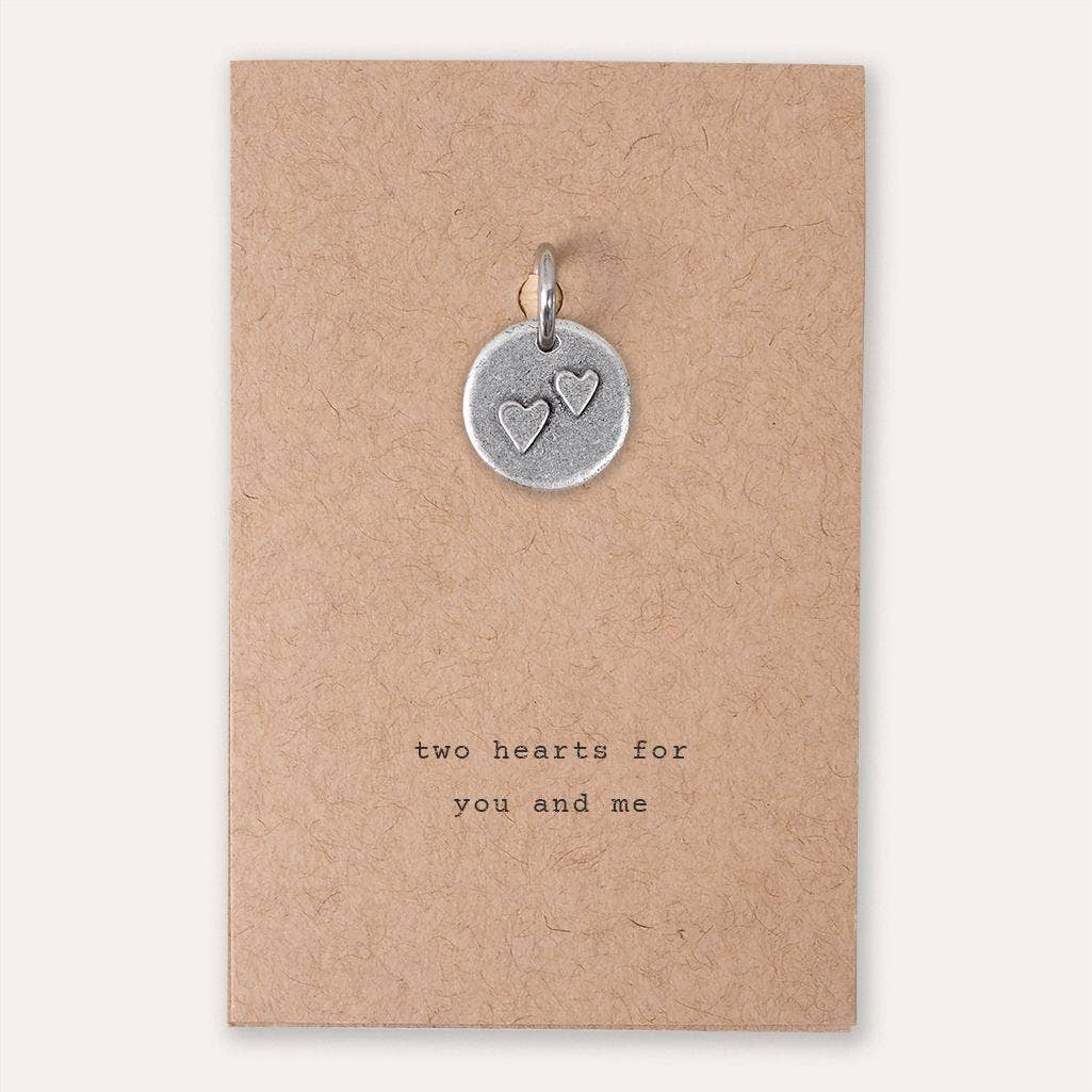 'Two Hearts for You and Me' Charm