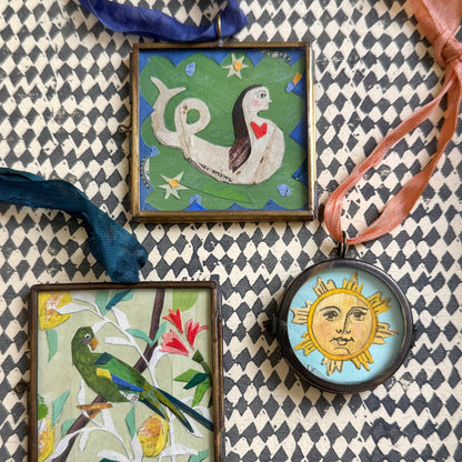 Meriwether ~ Art Locket Mermaid & Heart