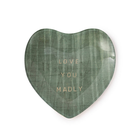Love You Madly Art Decoupage Plate