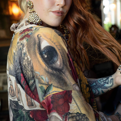 Friendship Love & Truth Cropped Kimono