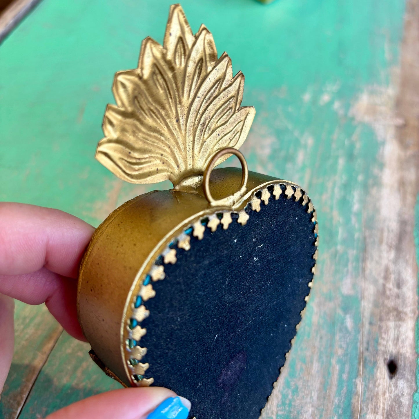 Glass Sacred Heart Box