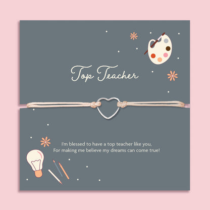 Top Teacher End of Term Thank you Bracelet