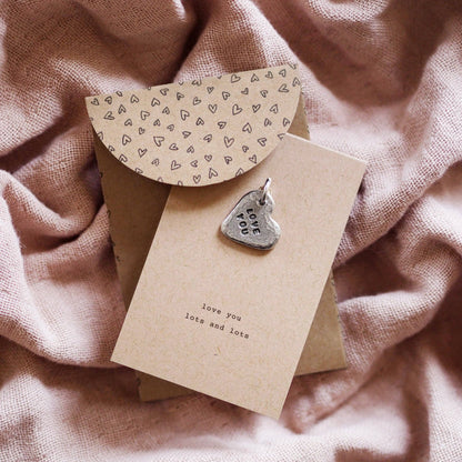 'Love You' Heart Charm