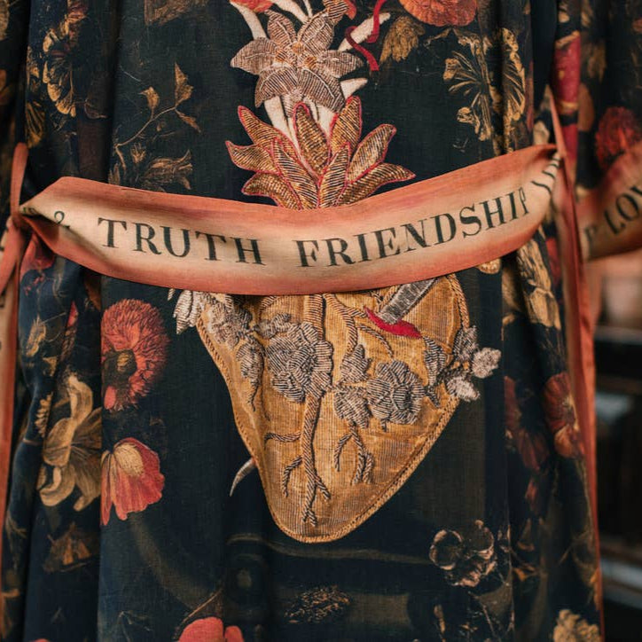 Heart of Gold Long Kimono