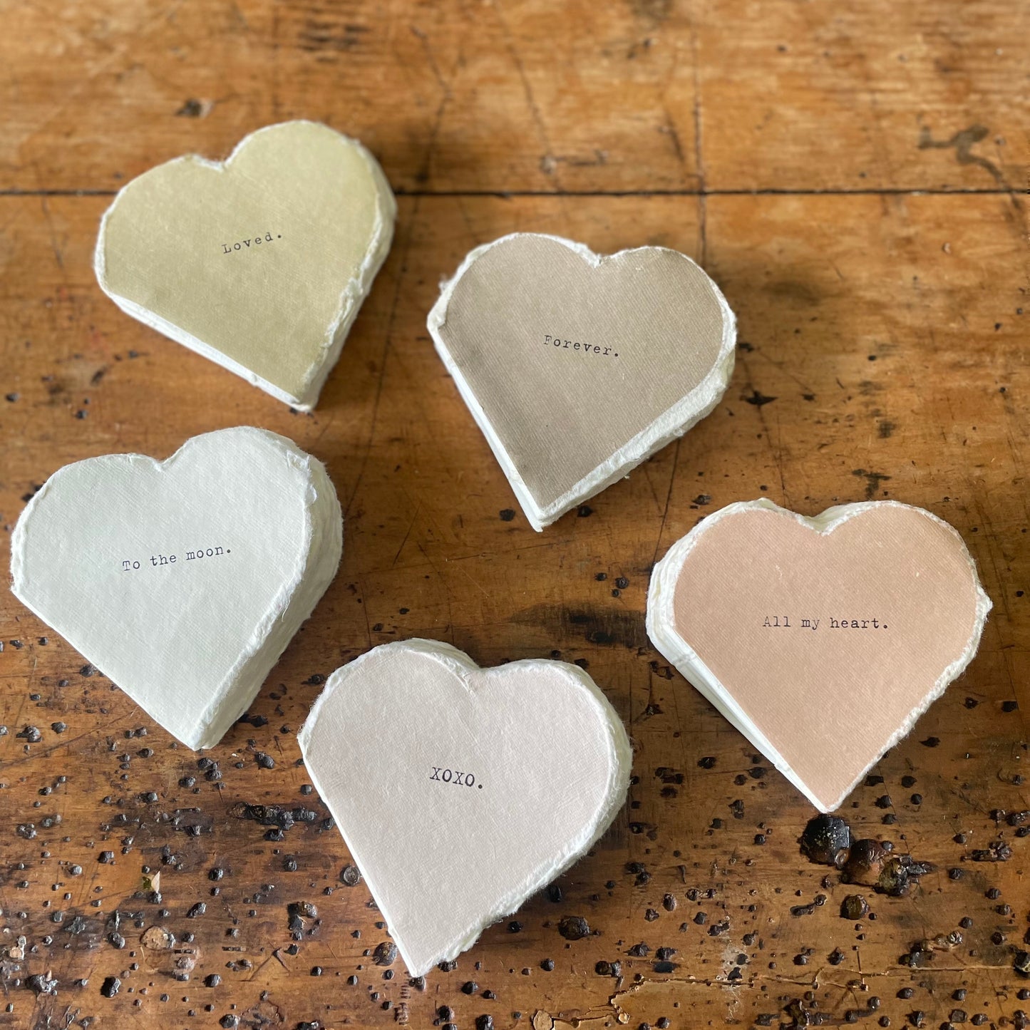 Deckled Edge Little Heart Book