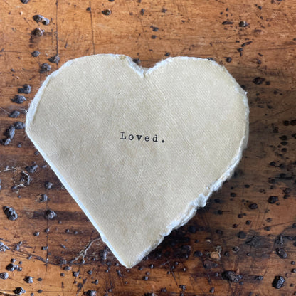 Deckled Edge Little Heart Book