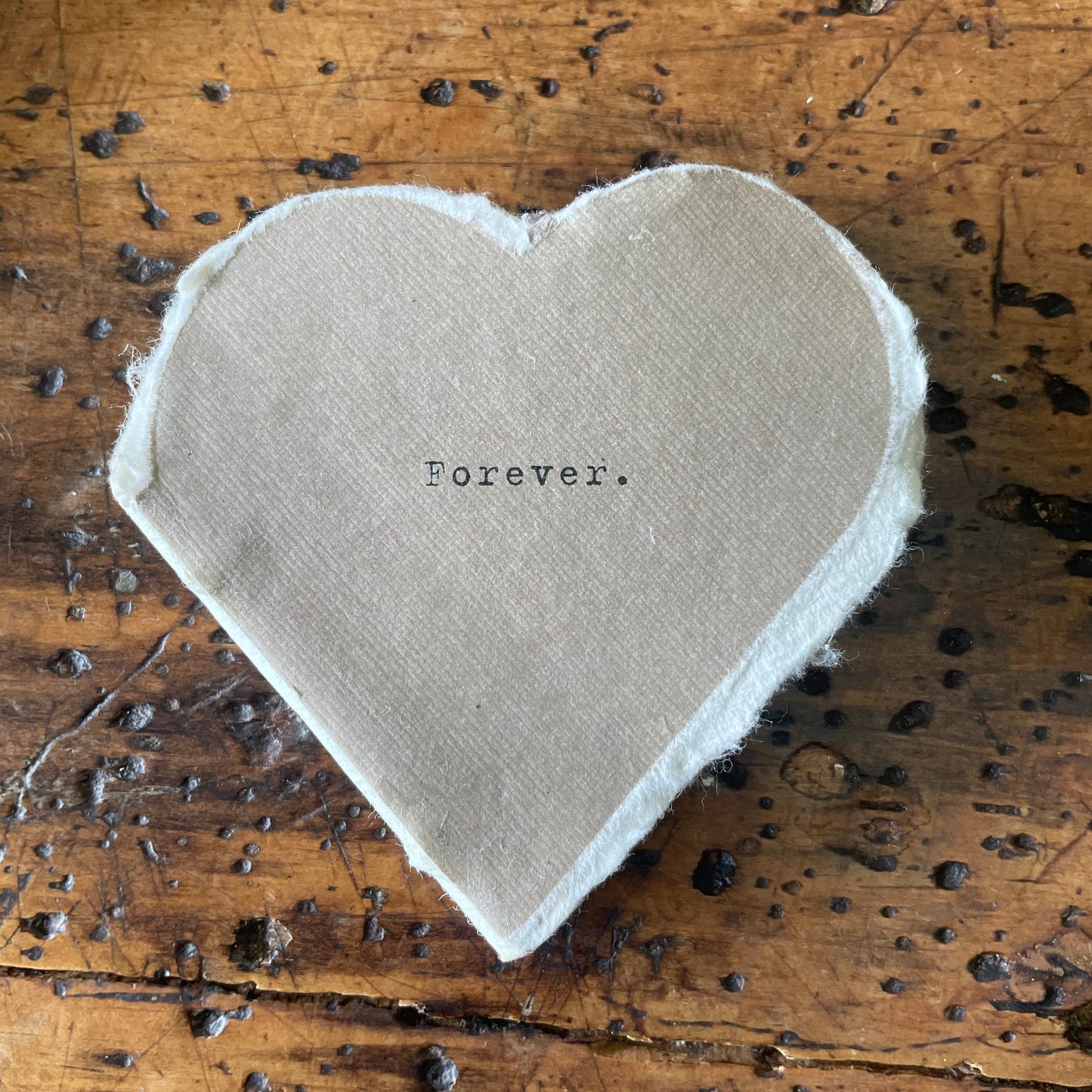 Deckled Edge Little Heart Book