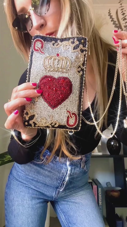 Queen of Hearts Crossbody Bag