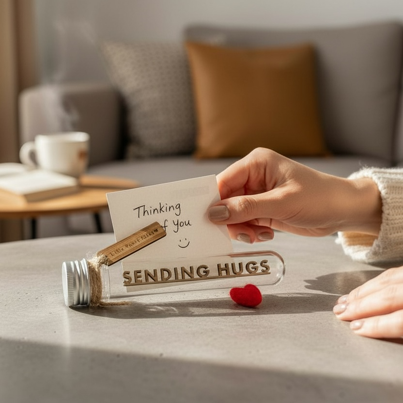 Heart Quote Gift Tube – Custom or Pre-Written Message